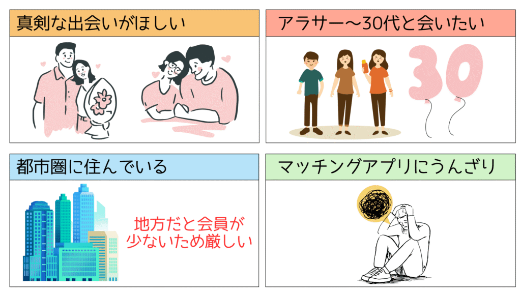 ゼクシィ縁結びをおすすめする人