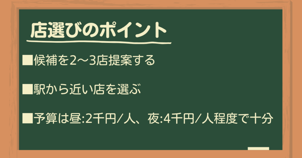 トップ画像　店選びのポイント