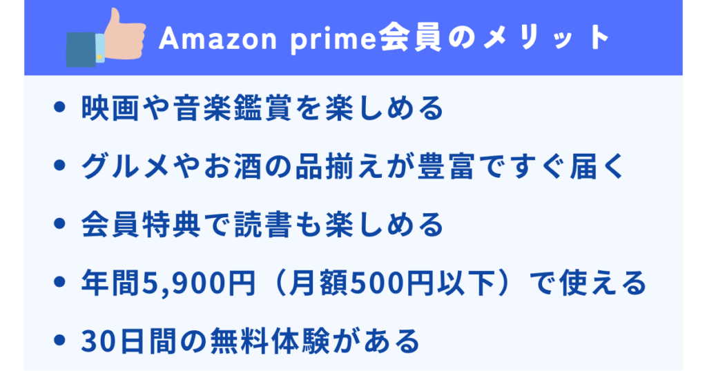 amazon primeのメリット