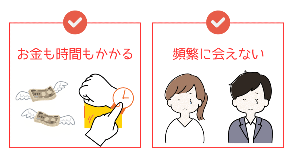 遠距離婚活のデメリット2選