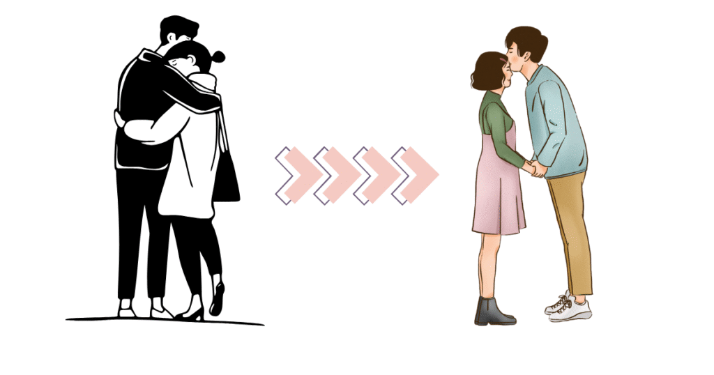 ハグからキスまでの流れ