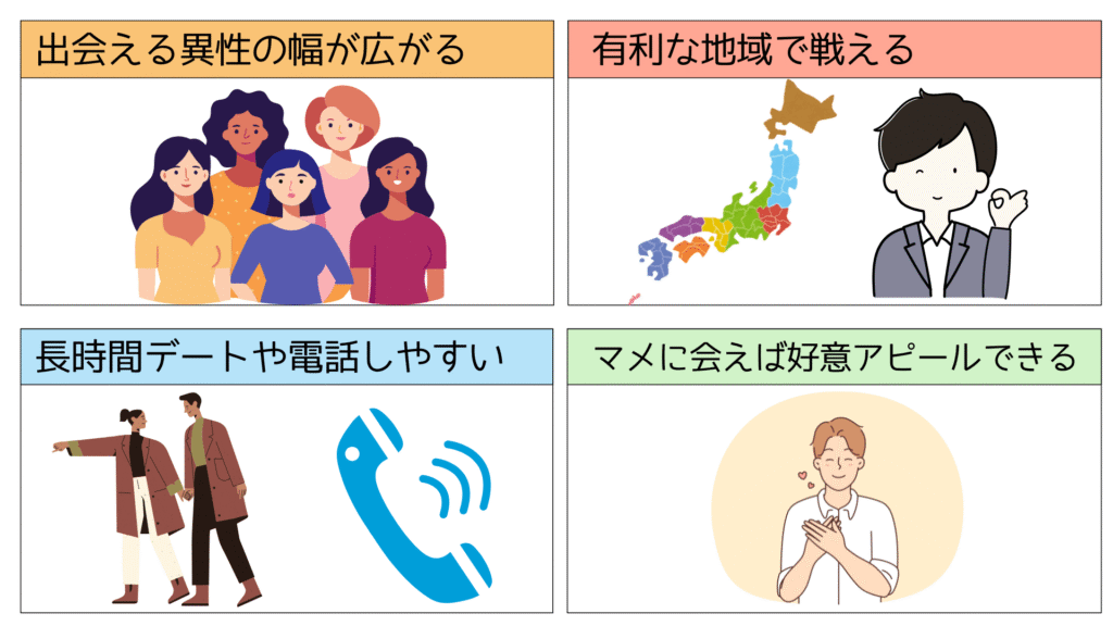 遠距離婚活のメリット4選